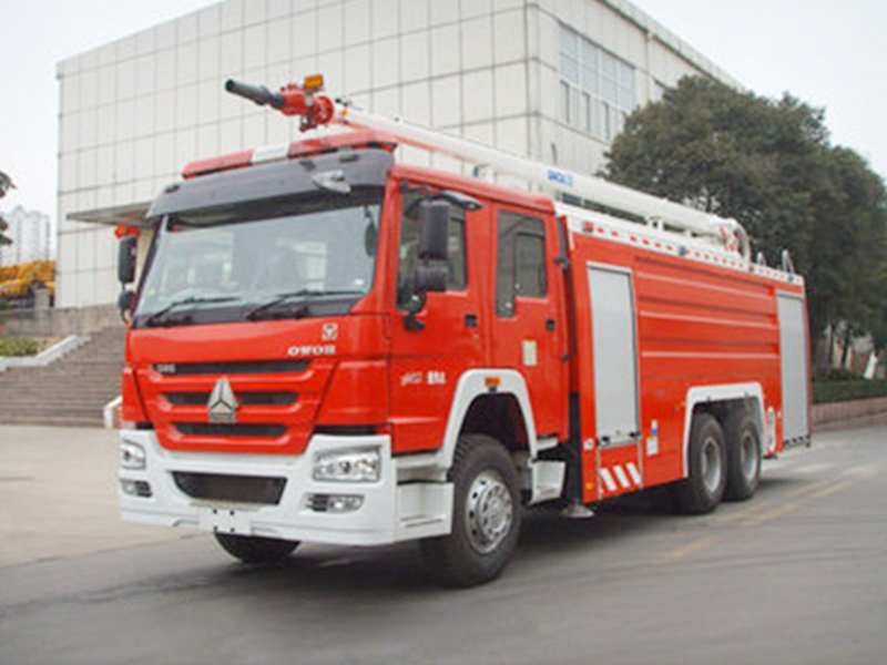 豪沃后雙橋18米舉高噴射消防車(chē)